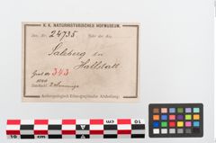 Etikett zu Bronzehohlblecharmringe (NHMW-PRAE-024735)
